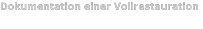 Dokumentation einer Vollrestauration

